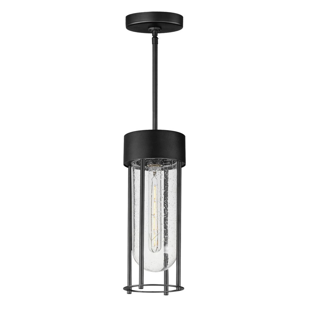 Maxim - One Light Outdoor Pendant - Millennial - Black- Union Lighting Luminaires Decor