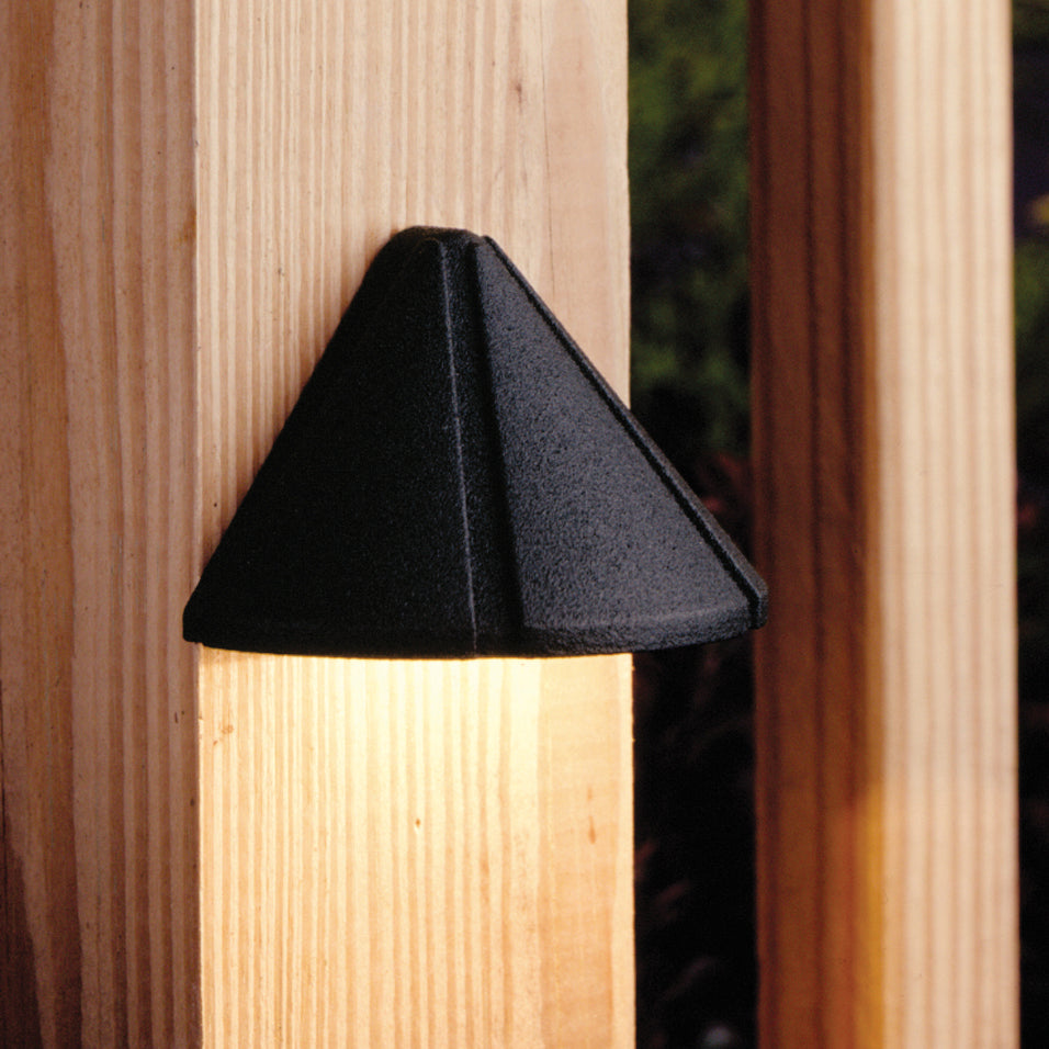 Kichler Canada - One Light Deck - Six Groove - Textured Black- Union Lighting Luminaires Decor