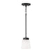 Capital Lighting - One Light Pendant - Baxley - Matte Black- Union Lighting Luminaires Decor