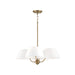 Capital Lighting - Four Light Chandelier - Welsley - Aged Brass- Union Lighting Luminaires Decor