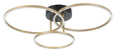 Eglo Canada - LED Semi-Flush Mount - Boyal 2 - Black/Gold- Union Lighting Luminaires Decor