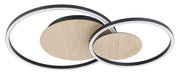 Eglo Canada - LED Flush Mount - Palma - Oak Veneer/Black- Union Lighting Luminaires Decor