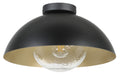 Eglo Canada - One Light Semi-Flush Mount - Dyal - Black- Union Lighting Luminaires Decor