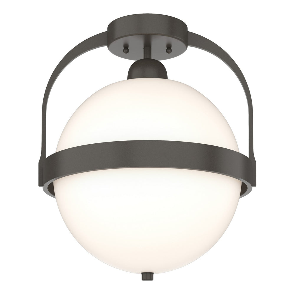Hubbardton Forge - One Light Semi-Flush Mount - Atlas - Dark Smoke- Union Lighting Luminaires Decor