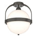Hubbardton Forge - One Light Semi-Flush Mount - Atlas - Dark Smoke- Union Lighting Luminaires Decor