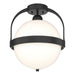 Hubbardton Forge - Atlas Semi-Flush - Atlas - Black- Union Lighting Luminaires Decor