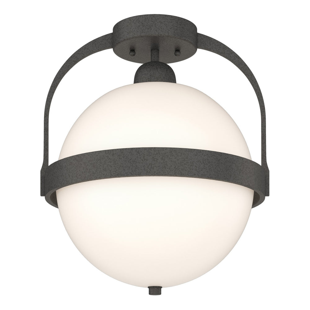 Hubbardton Forge - One Light Semi-Flush Mount - Atlas - Natural Iron- Union Lighting Luminaires Decor
