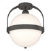 Hubbardton Forge - One Light Semi-Flush Mount - Atlas - Natural Iron- Union Lighting Luminaires Decor