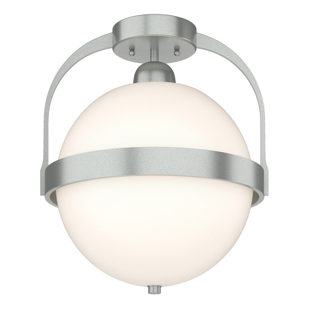 Hubbardton Forge - One Light Semi-Flush Mount - Atlas - Vintage Platinum- Union Lighting Luminaires Decor