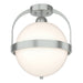 Hubbardton Forge - One Light Semi-Flush Mount - Atlas - Vintage Platinum- Union Lighting Luminaires Decor