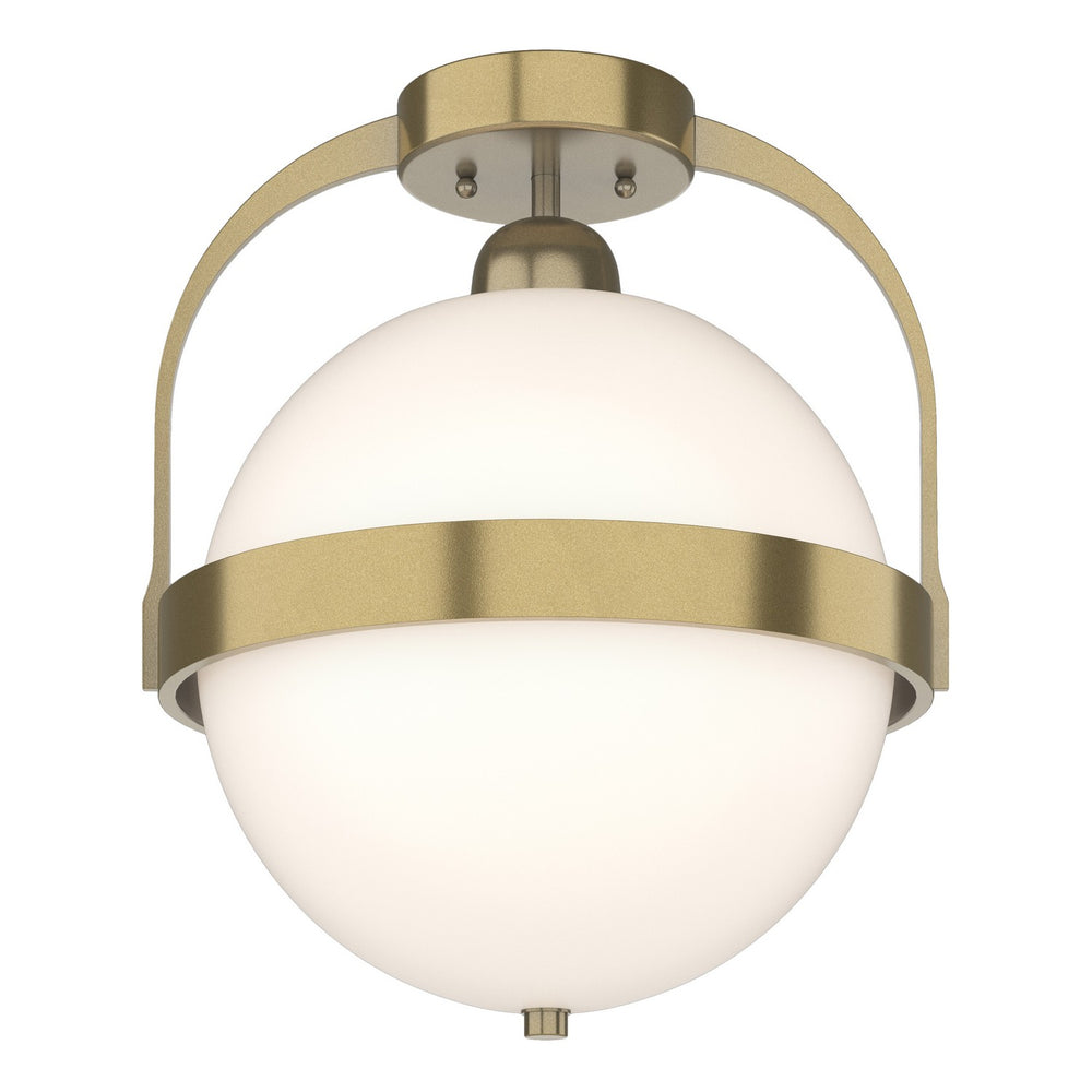 Hubbardton Forge - One Light Semi-Flush Mount - Atlas - Modern Brass- Union Lighting Luminaires Decor