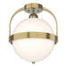 Hubbardton Forge - One Light Semi-Flush Mount - Atlas - Modern Brass- Union Lighting Luminaires Decor