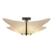 Hubbardton Forge - Four Light Semi-Flush Mount - Kirigami - Black- Union Lighting Luminaires Decor