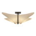 Hubbardton Forge - Four Light Semi-Flush Mount - Kirigami - Oil Rubbed Bronze- Union Lighting Luminaires Decor