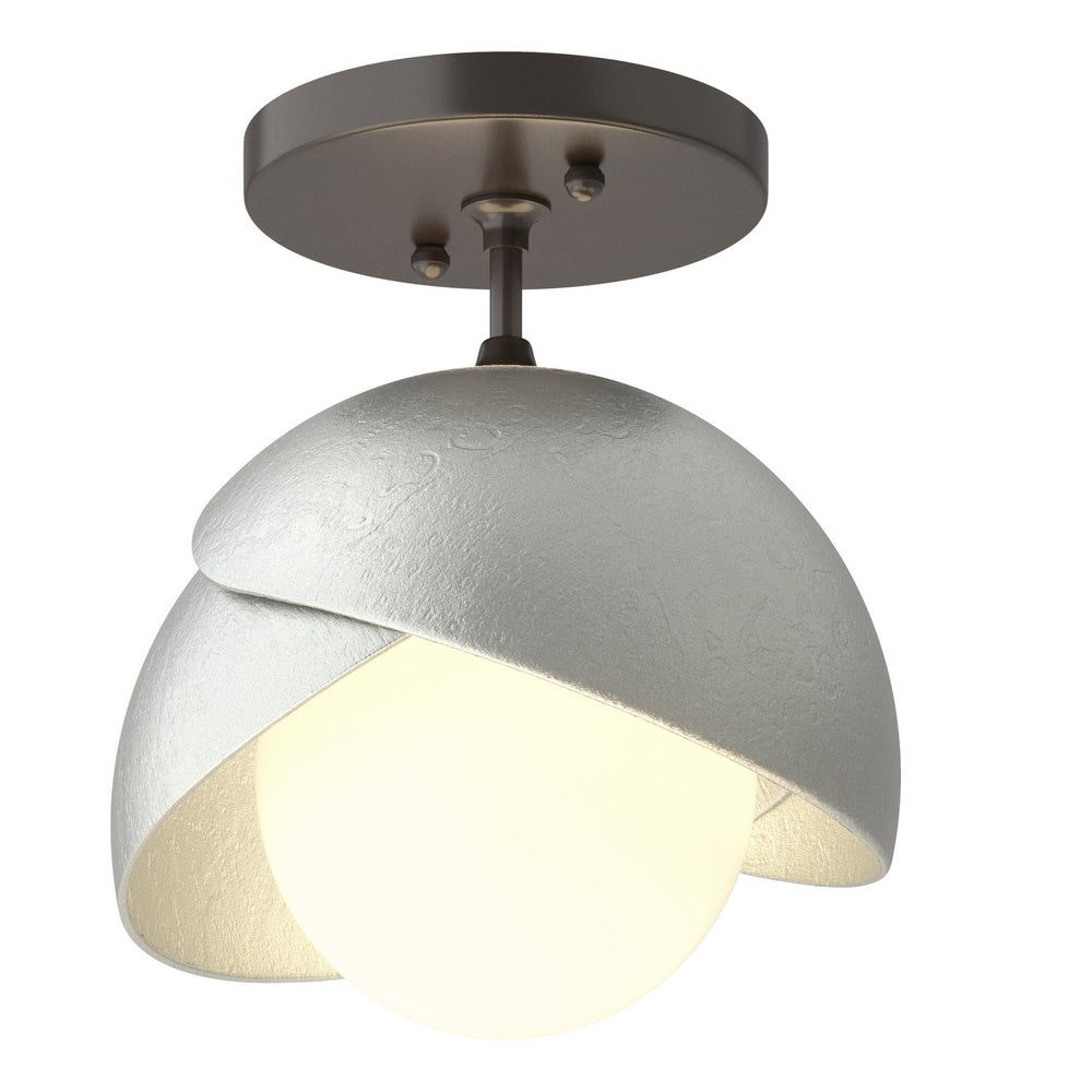 Hubbardton Forge - One Light Semi-Flush Mount - Brooklyn - Oil Rubbed Bronze- Union Lighting Luminaires Decor