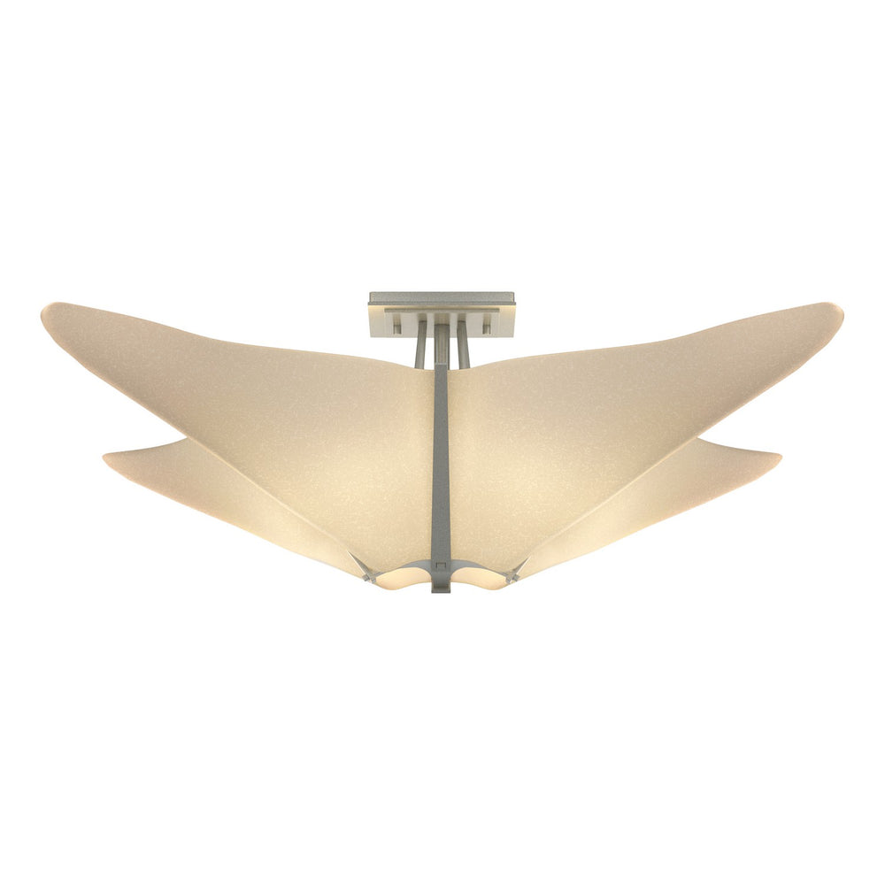 Hubbardton Forge - Four Light Semi-Flush Mount - Kirigami - Vintage Platinum- Union Lighting Luminaires Decor