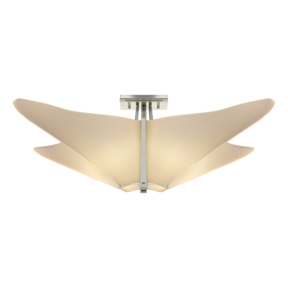 Hubbardton Forge - Four Light Semi-Flush Mount - Kirigami - Sterling- Union Lighting Luminaires Decor