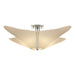 Hubbardton Forge - Four Light Semi-Flush Mount - Kirigami - Sterling- Union Lighting Luminaires Decor