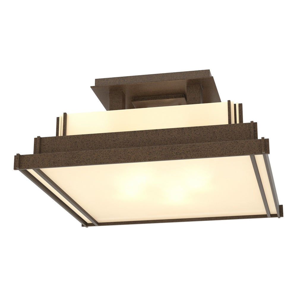 Hubbardton Forge - Four Light Semi-Flush Mount - Steppe - Coastal Bronze- Union Lighting Luminaires Decor
