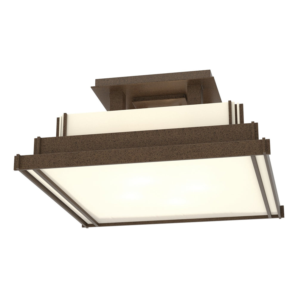 Hubbardton Forge - Four Light Semi-Flush Mount - Steppe - Coastal Bronze- Union Lighting Luminaires Decor