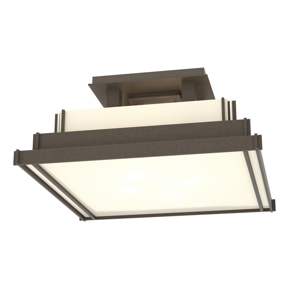 Hubbardton Forge - Four Light Semi-Flush Mount - Steppe - Coastal Dark Smoke- Union Lighting Luminaires Decor
