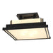 Hubbardton Forge - Four Light Semi-Flush Mount - Steppe - Black- Union Lighting Luminaires Decor