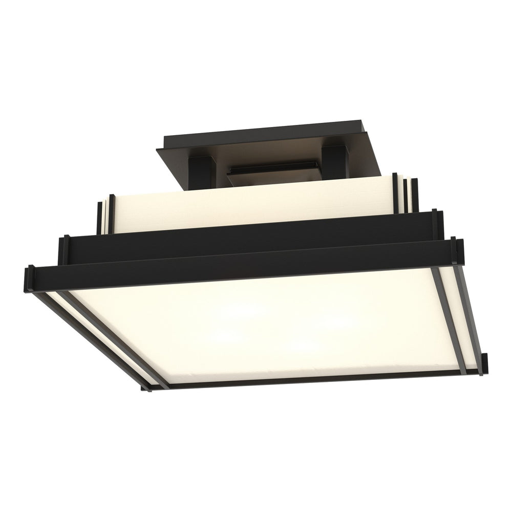Hubbardton Forge - Four Light Semi-Flush Mount - Steppe - Black- Union Lighting Luminaires Decor