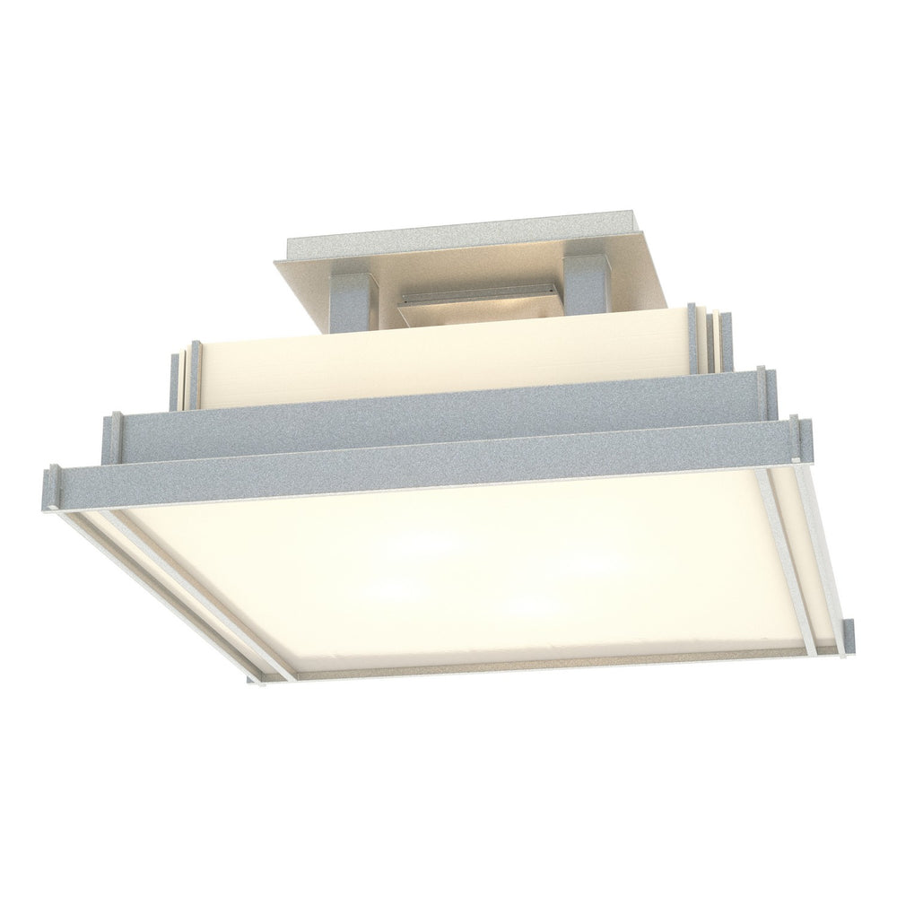 Hubbardton Forge - Four Light Semi-Flush Mount - Steppe - Vintage Platinum- Union Lighting Luminaires Decor