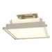 Hubbardton Forge - Four Light Semi-Flush Mount - Steppe - Sterling- Union Lighting Luminaires Decor