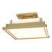 Hubbardton Forge - Four Light Semi-Flush Mount - Steppe - Modern Brass- Union Lighting Luminaires Decor