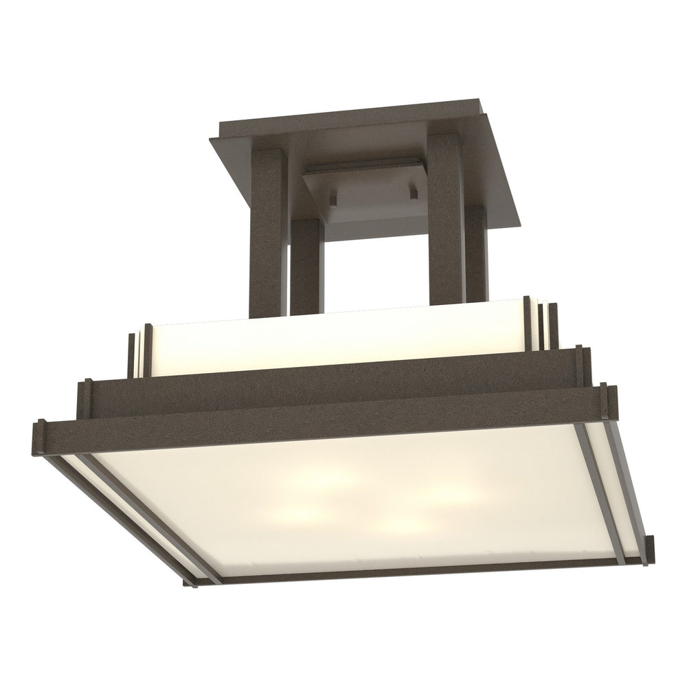Hubbardton Forge - Four Light Semi-Flush Mount - Steppe - Coastal Dark Smoke- Union Lighting Luminaires Decor