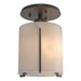 Hubbardton Forge - One Light Semi-Flush Mount - Exos Glass - Dark Smoke- Union Lighting Luminaires Decor