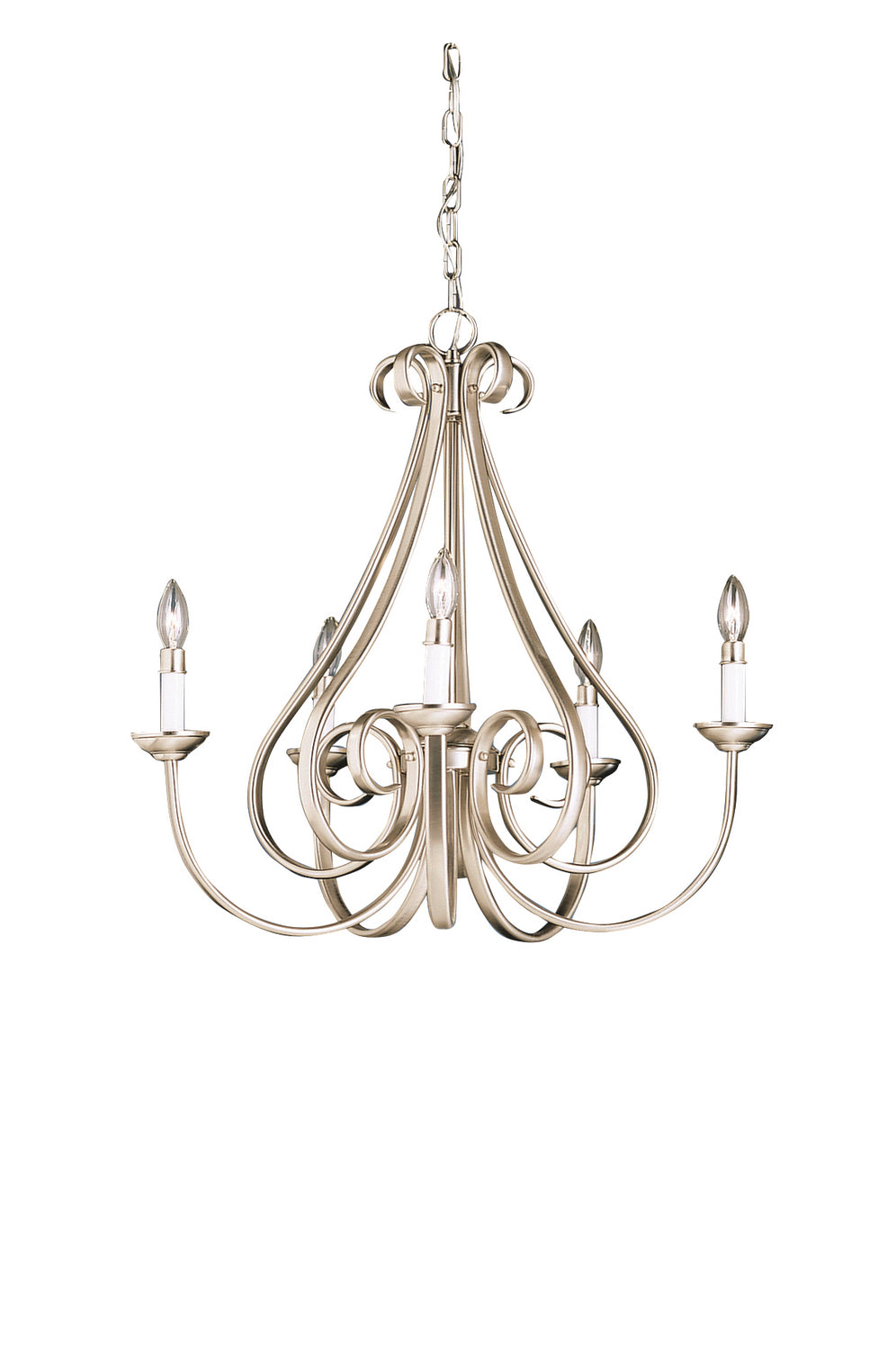 Kichler Canada - Five Light Chandelier - Dover - Brushed Nickel- Union Lighting Luminaires Decor