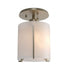 Hubbardton Forge - One Light Semi-Flush Mount - Exos Glass - Soft Gold- Union Lighting Luminaires Decor