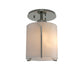 Hubbardton Forge - One Light Semi-Flush Mount - Exos Glass - Sterling- Union Lighting Luminaires Decor