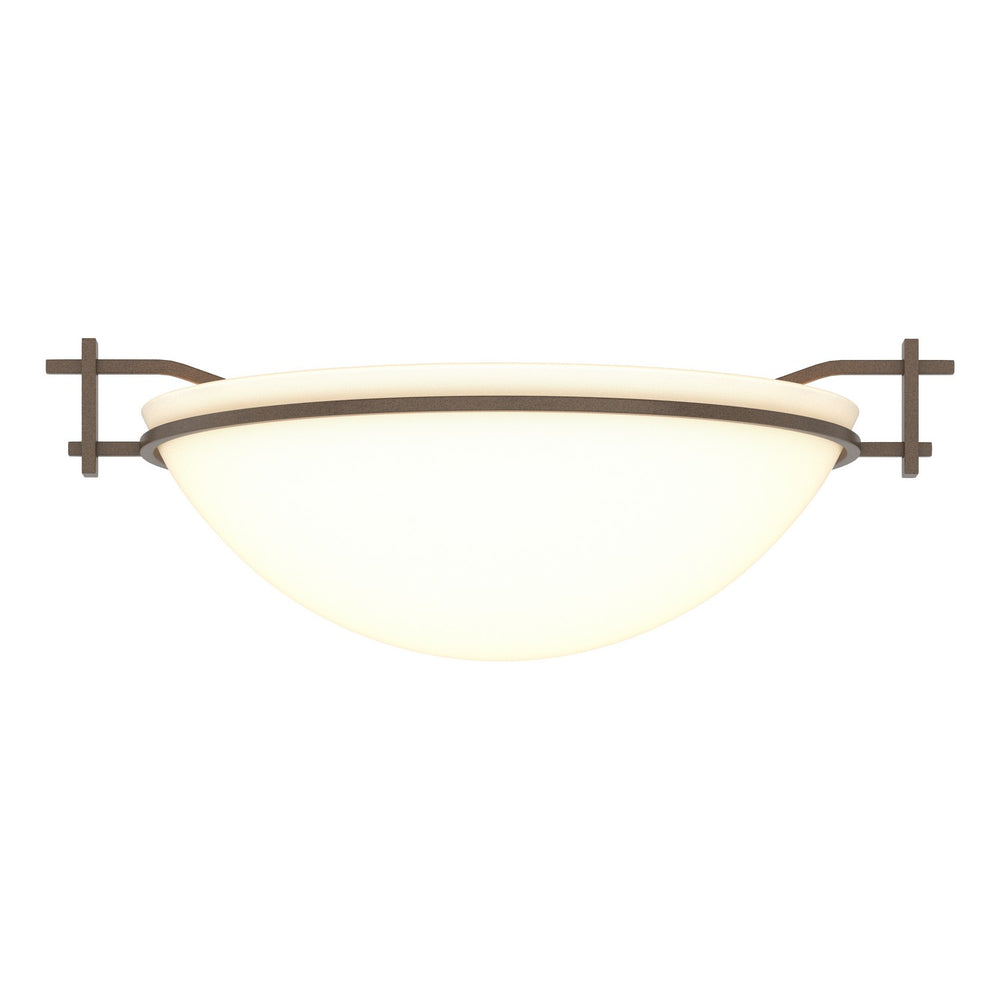 Hubbardton Forge - One Light Semi-Flush Mount - Moonband - Bronze- Union Lighting Luminaires Decor