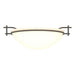Hubbardton Forge - One Light Semi-Flush Mount - Moonband - Dark Smoke- Union Lighting Luminaires Decor