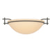 Hubbardton Forge - One Light Semi-Flush Mount - Moonband - Dark Smoke- Union Lighting Luminaires Decor