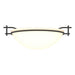 Hubbardton Forge - One Light Semi-Flush Mount - Moonband - Black- Union Lighting Luminaires Decor