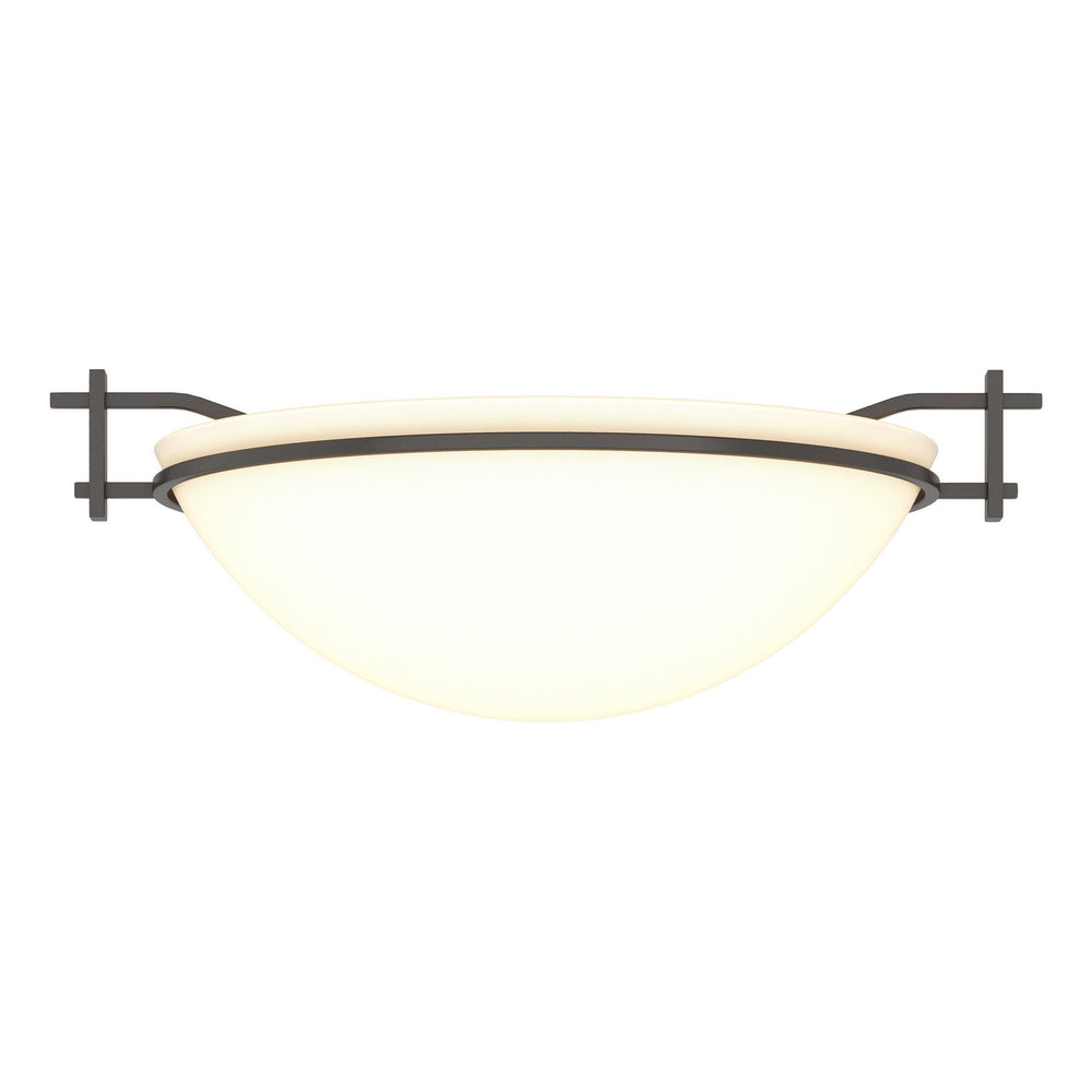 Hubbardton Forge - One Light Semi-Flush Mount - Moonband - Oil Rubbed Bronze- Union Lighting Luminaires Decor