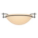 Hubbardton Forge - One Light Semi-Flush Mount - Moonband - Oil Rubbed Bronze- Union Lighting Luminaires Decor