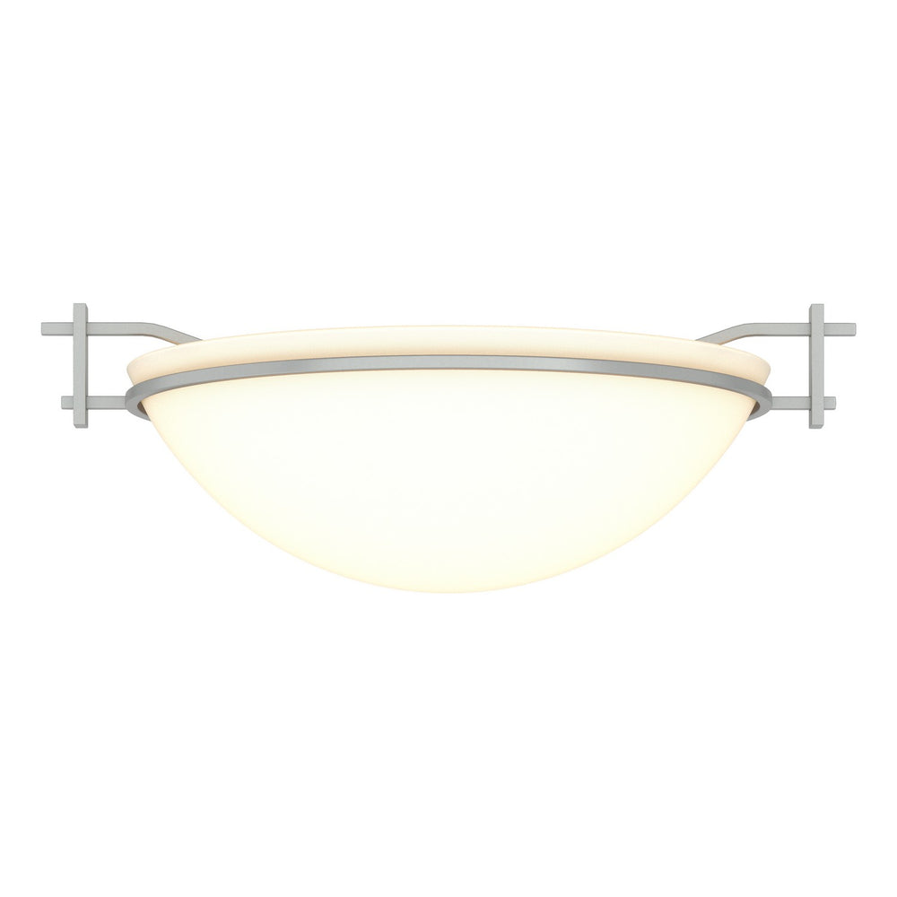 Hubbardton Forge - One Light Semi-Flush Mount - Moonband - Vintage Platinum- Union Lighting Luminaires Decor