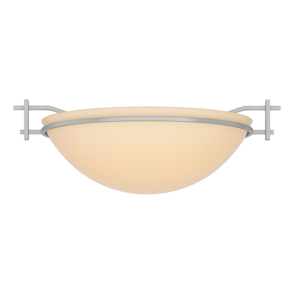 Hubbardton Forge - One Light Semi-Flush Mount - Moonband - Vintage Platinum- Union Lighting Luminaires Decor