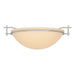 Hubbardton Forge - One Light Semi-Flush Mount - Moonband - Vintage Platinum- Union Lighting Luminaires Decor