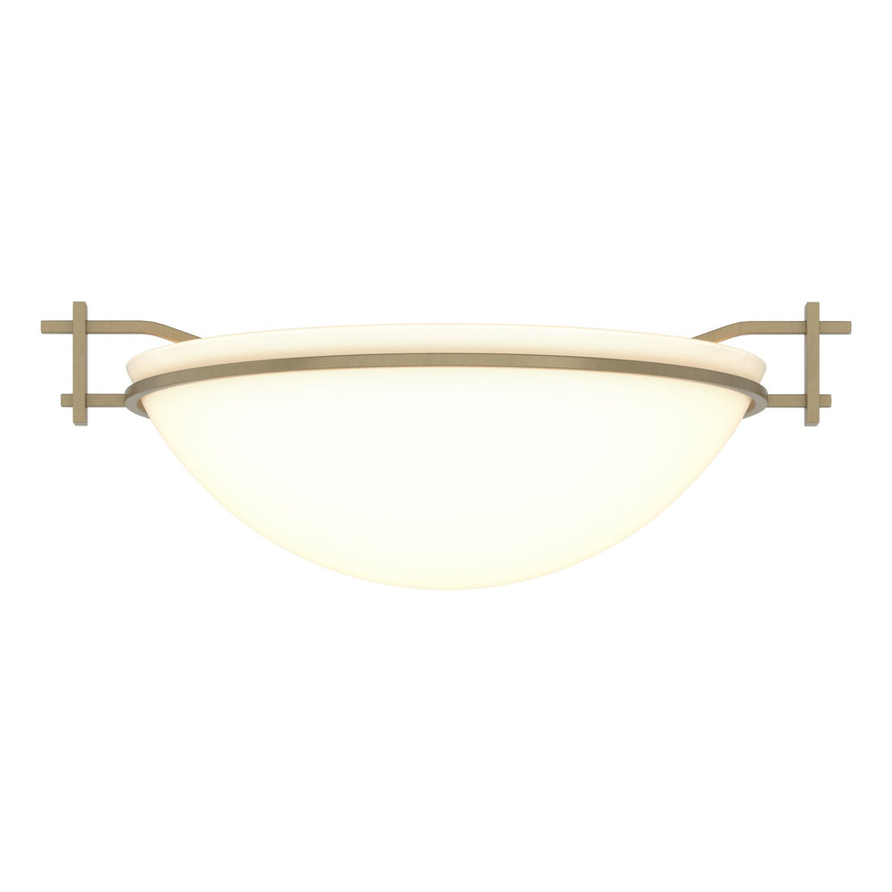 Hubbardton Forge - One Light Semi-Flush Mount - Moonband - Soft Gold- Union Lighting Luminaires Decor