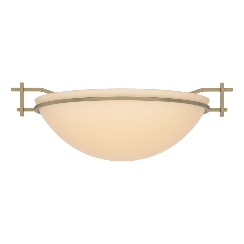 Hubbardton Forge - One Light Semi-Flush Mount - Moonband - Soft Gold- Union Lighting Luminaires Decor