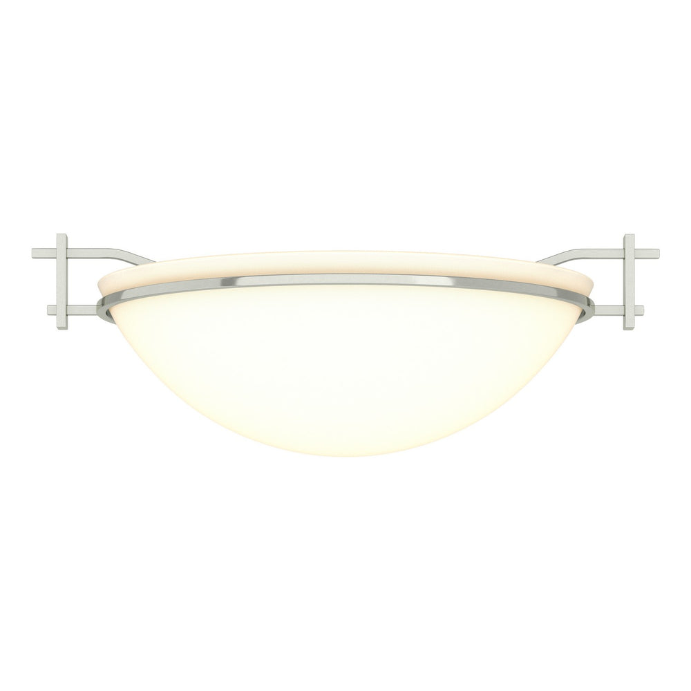 Hubbardton Forge - One Light Semi-Flush Mount - Moonband - Sterling- Union Lighting Luminaires Decor