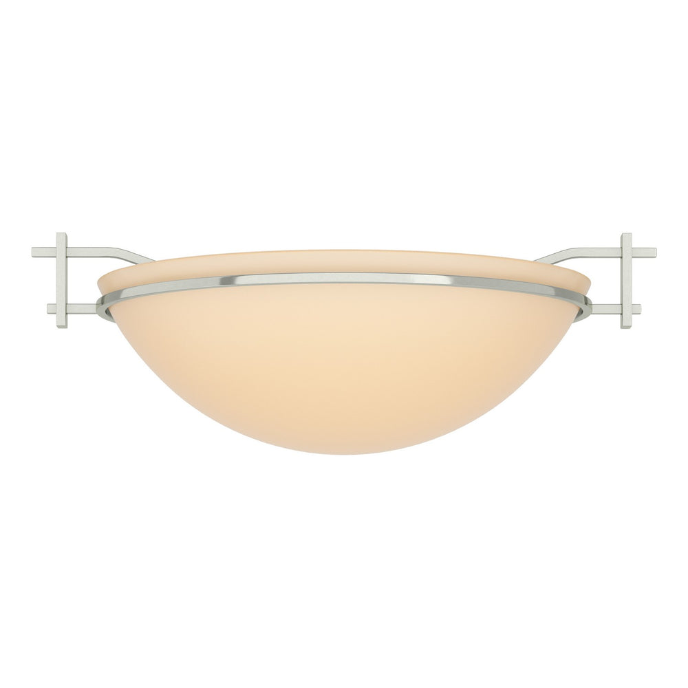Hubbardton Forge - One Light Semi-Flush Mount - Moonband - Sterling- Union Lighting Luminaires Decor