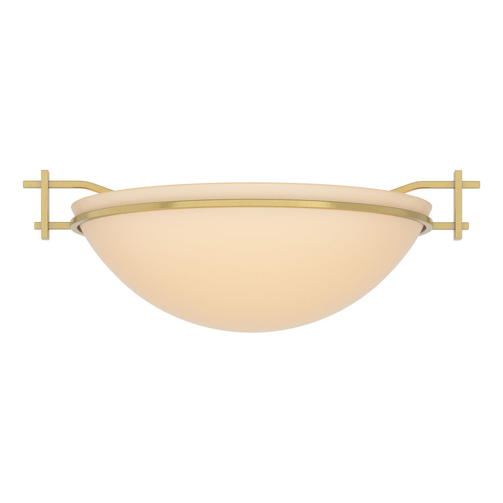 Hubbardton Forge - One Light Semi-Flush Mount - Moonband - Modern Brass- Union Lighting Luminaires Decor