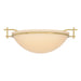 Hubbardton Forge - One Light Semi-Flush Mount - Moonband - Modern Brass- Union Lighting Luminaires Decor